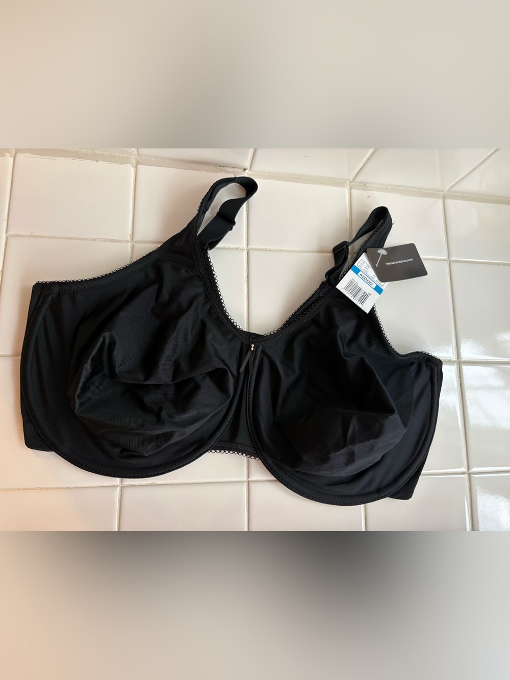 NWT Wacoal Black Bra Style 855192 - Size US 42DDD